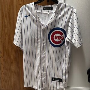 Nike Dansby Swanson Chicago Cubs Pinstripe Baseball Jersey